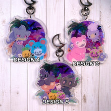 Load image into Gallery viewer, PKMN Spooky Summer - 2.75" pearlescent acrylic keychain