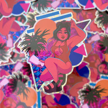 Load image into Gallery viewer, SUMMER DAZE - 4" holographic prism sticker
