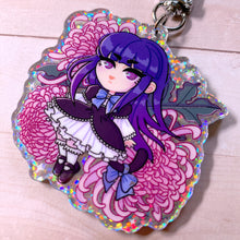 Load image into Gallery viewer, Umineko WITCHY GIRLS - 2.5" holographic glitter keychain