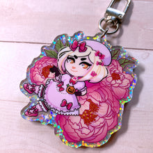 Load image into Gallery viewer, Umineko WITCHY GIRLS - 2.5" holographic glitter keychain