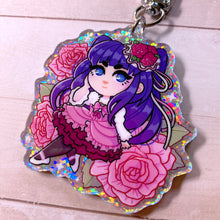 Load image into Gallery viewer, Umineko WITCHY GIRLS - 2.5" holographic glitter keychain