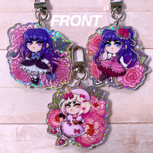 Load image into Gallery viewer, Umineko WITCHY GIRLS - 2.5" holographic glitter keychain