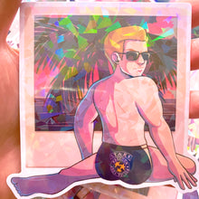 Load image into Gallery viewer, Resident Evil WESKER STARS SUMMER - 4" holographic vinyl sticker