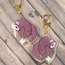 Load image into Gallery viewer, Dune SANDWORM on a STRING - 2.5" acrylic keychain