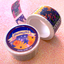 Load image into Gallery viewer, FLORAL CRYPTID - stamp washi tape