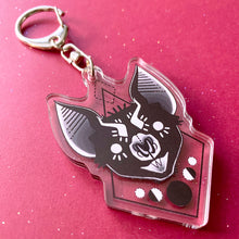 Load image into Gallery viewer, BAT HEAD - 2.5" acrylic keychain