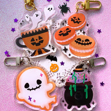 Load image into Gallery viewer, HALLOWEEN TEA PARTY - 2.5" acrylic keychains