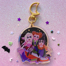 Load image into Gallery viewer, THREE WITCHES - 2.5" iridescent acrylic keychain
