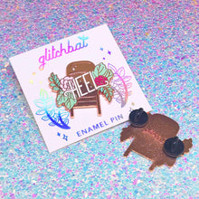 Load image into Gallery viewer, Pastel FLORAL WRESTLING - 1.5" enamel pin