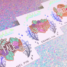 Load image into Gallery viewer, Pastel FLORAL WRESTLING - 1.5" enamel pin