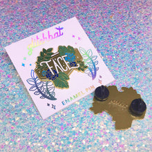 Load image into Gallery viewer, FLORAL WRESTLING - 1.5" enamel pin