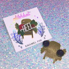 Load image into Gallery viewer, FLORAL WRESTLING - 1.5" enamel pin