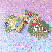 Load image into Gallery viewer, FLORAL WRESTLING - 1.5" enamel pin