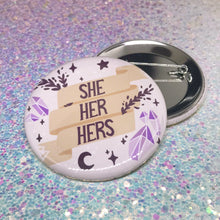 Load image into Gallery viewer, WITCHY PRONOUNS - 2.25" button