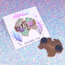 Load image into Gallery viewer, Pastel FLORAL WRESTLING - 1.5" enamel pin