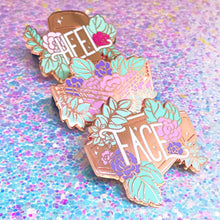 Load image into Gallery viewer, Pastel FLORAL WRESTLING - 1.5" enamel pin