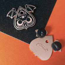 Load image into Gallery viewer, BATTY PLANCHETTE - 1.5" hard enamel pin