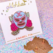 Load image into Gallery viewer, FLORAL LUCHA - 1.5" enamel pin