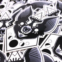 Load image into Gallery viewer, BAT HEAD - 3" clear sticker