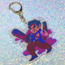 Load image into Gallery viewer, Evil Dead ASH WILLIAMS - 2.5" iridescent acrylic keychain