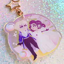 Load image into Gallery viewer, LABYRINTH - 2.5" iridescent acrylic keychain