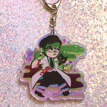 Load image into Gallery viewer, RE-ANIMATOR - 2.5" iridescent acrylic keychain