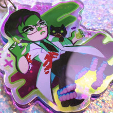 Load image into Gallery viewer, RE-ANIMATOR - 2.5" iridescent acrylic keychain
