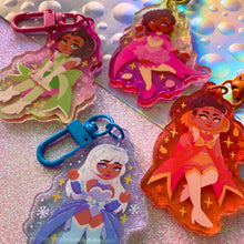 Load image into Gallery viewer, SEASONAL MAGICAL GIRLS - 2.5" acrylic keychain