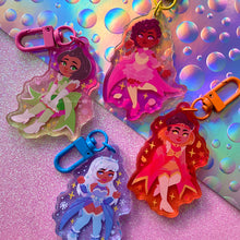 Load image into Gallery viewer, SEASONAL MAGICAL GIRLS - 2.5" acrylic keychain