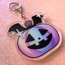 Load image into Gallery viewer, RAINBOW PUMPKIN - 2.5" acrylic keychain