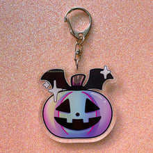 Load image into Gallery viewer, RAINBOW PUMPKIN - 2.5" acrylic keychain