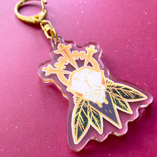 Load image into Gallery viewer, RAVEN SKULL - 2.5" acrylic keychain