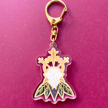 Load image into Gallery viewer, RAVEN SKULL - 2.5" acrylic keychain