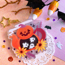 Load image into Gallery viewer, HALLOWEEN TEAPOT - 3.5" shaker charm