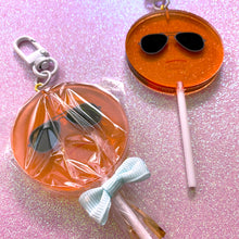 Load image into Gallery viewer, ORANGE CASS - 3.5" lollipop charm (discounted)