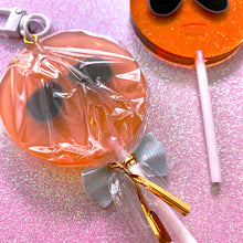 Load image into Gallery viewer, ORANGE CASS - 3.5" lollipop charm (discounted)