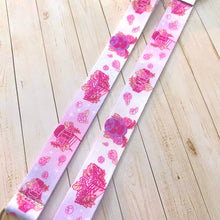 Load image into Gallery viewer, Pro Wrestling FLORAL PASTELS - mini lanyard