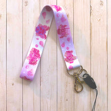 Load image into Gallery viewer, Pro Wrestling FLORAL PASTELS - mini lanyard