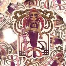 Load image into Gallery viewer, BG3 Lae'zel - 3" metallic sticker
