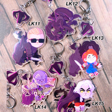 Load image into Gallery viewer, DEEBEEDEE KILLER GUESTS - connected acrylic keychain
