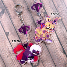 Load image into Gallery viewer, DEEBEEDEE KILLER GUESTS - connected acrylic keychain
