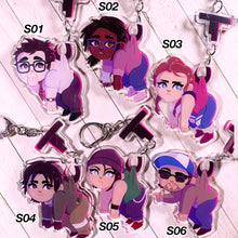 Load image into Gallery viewer, DEEBEEDEE SURVIVORS - connected acrylic keychain
