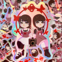 Load image into Gallery viewer, Fatal Frame CRIMSON BUTTERFLY - 3&quot; holographic vinyl sticker

