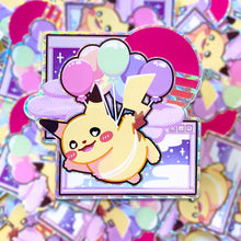 Load image into Gallery viewer, FLYING MOUSE - 3&quot; holographic sticker
