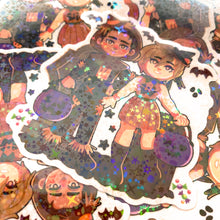 Load image into Gallery viewer, Silent Hill HARRY AND HEATHER - 3&quot; holographic clear sticker
