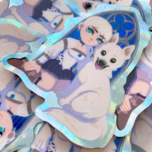 Load image into Gallery viewer, HAUNTING GROUND - 3&quot; holographic vinyl sticker
