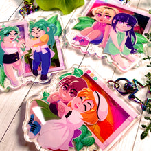 Load image into Gallery viewer, Higurashi SUMMER FESTIVAL - 2.5" holographic keychains
