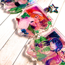 Load image into Gallery viewer, Higurashi SUMMER FESTIVAL - 2.5" holographic keychains
