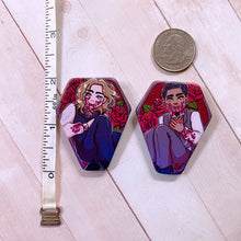 Load image into Gallery viewer, INTERVIEW with the VAMPIRE - 2" coffin button
