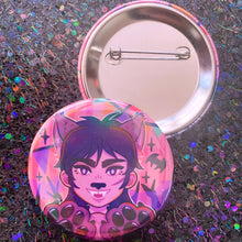 Load image into Gallery viewer, Kaiji HALLOWEEN POKER - 2.25&quot; holographic button
